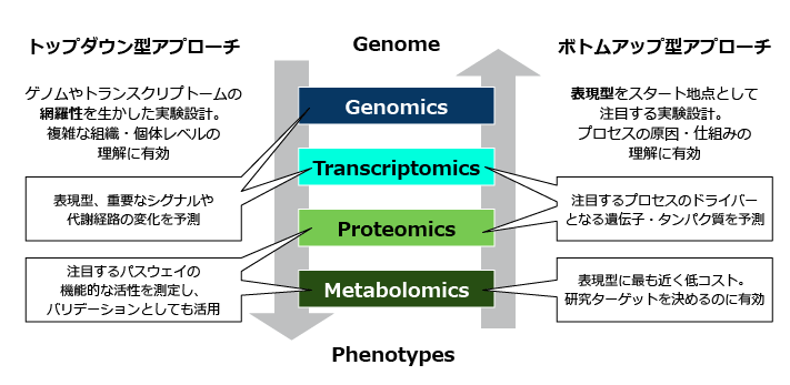 オミクスデータ解析の2つのアプローチ