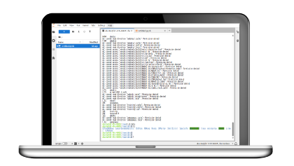 クラウドでの操作画面